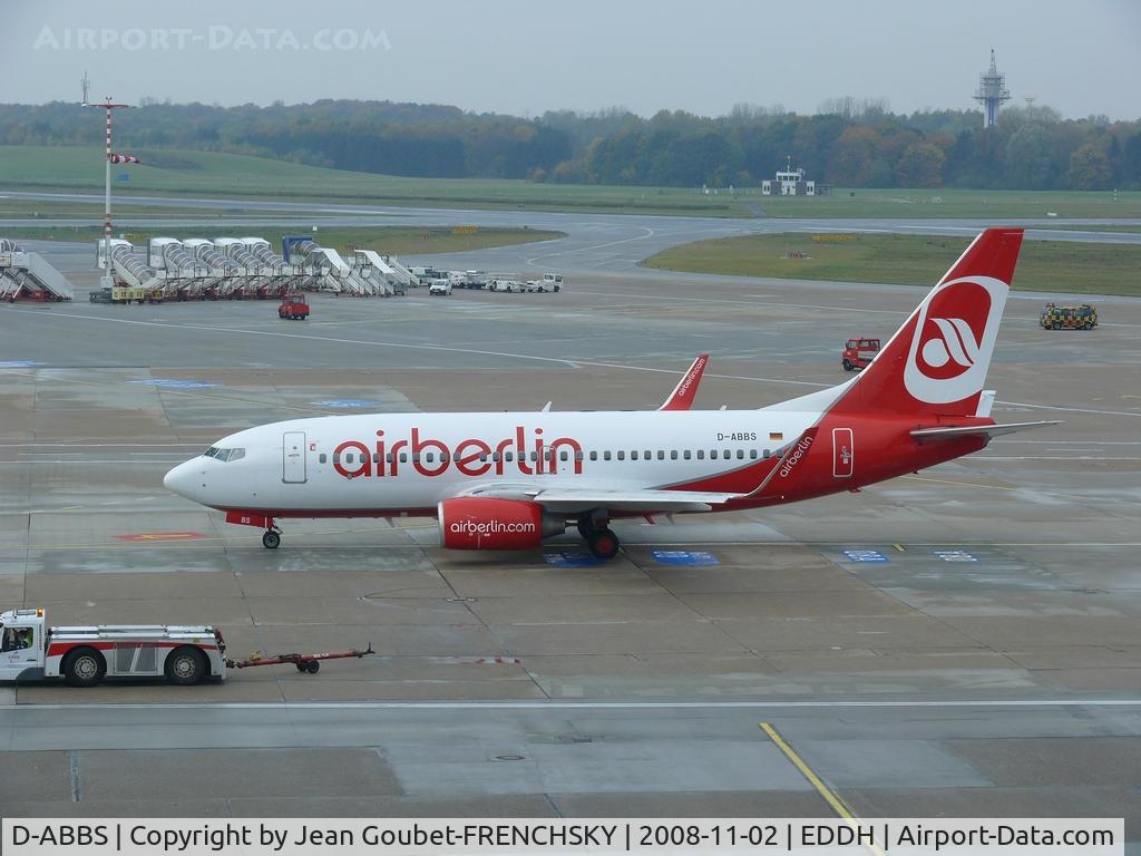 D-ABBS, 2001 Boeing 737-76N C/N 28654, Air Berlin departure