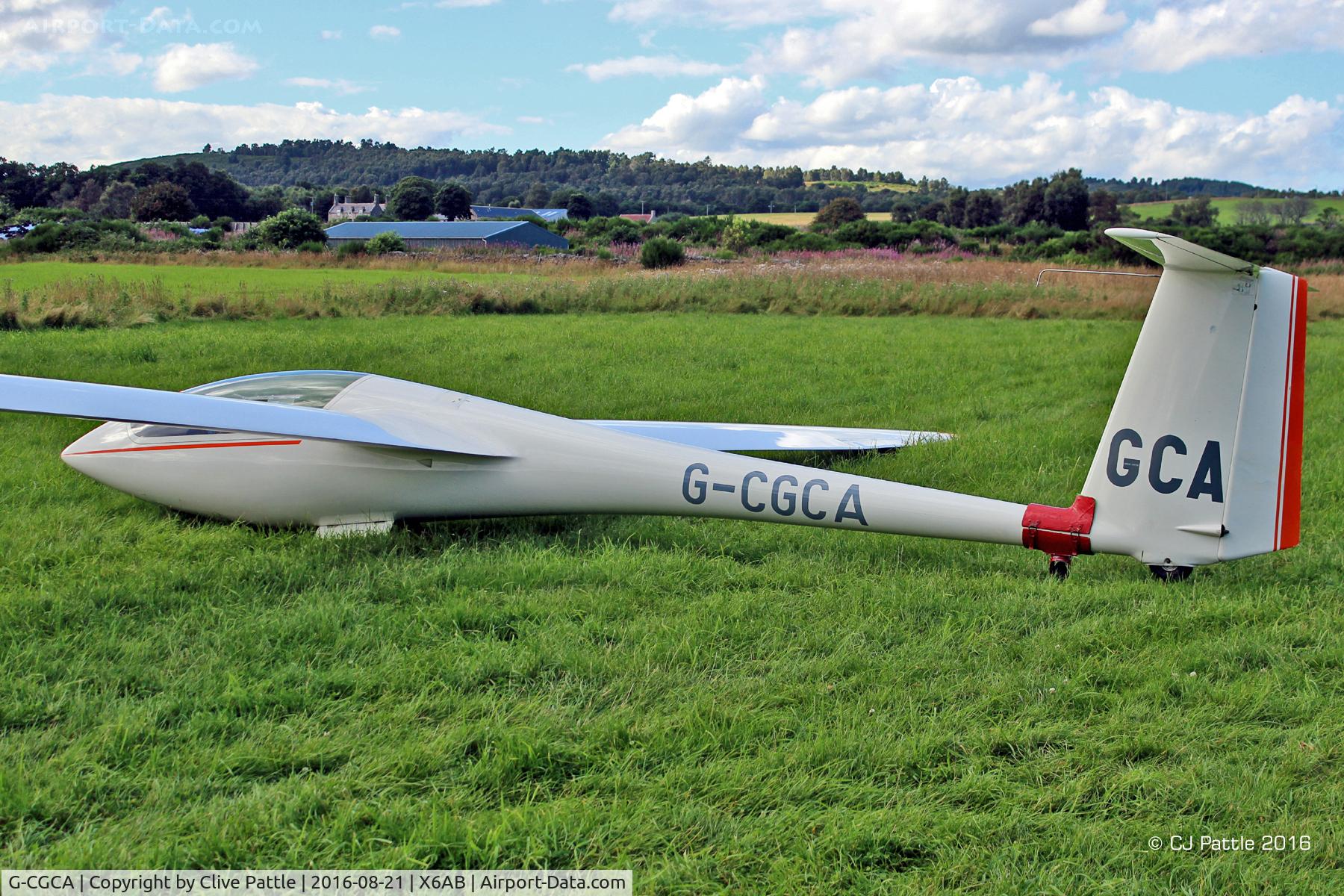 G-CGCA, 1978 Schleicher ASW 19B C/N 19281, At rest at Aboyne