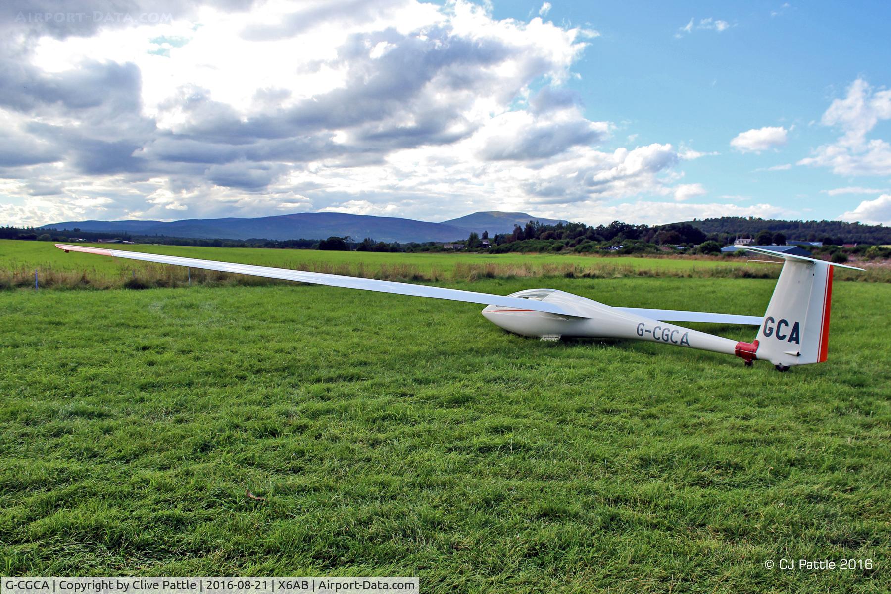 G-CGCA, 1978 Schleicher ASW 19B C/N 19281, At Aboyne with the Deeside Gliding Club