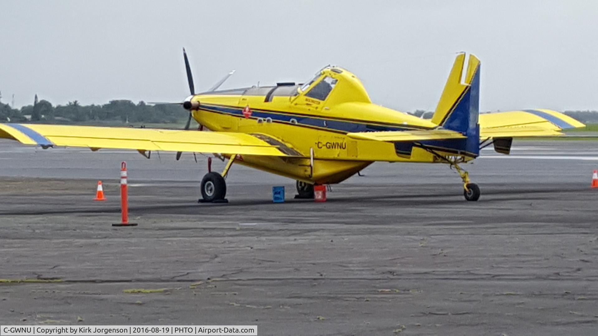 C-GWNU, 2010 Air Tractor AT-802A C/N 802A-0373, Picture taken in Hilo, HI. Aircraft and sister ship on their way to Australia