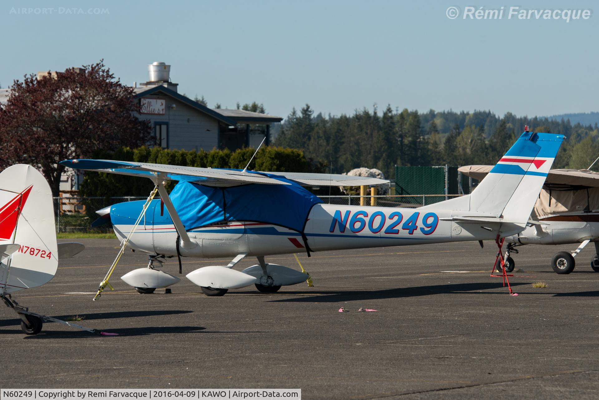 N60249, 1969 Cessna 150J C/N 15070170, Parked north of main terminal building.