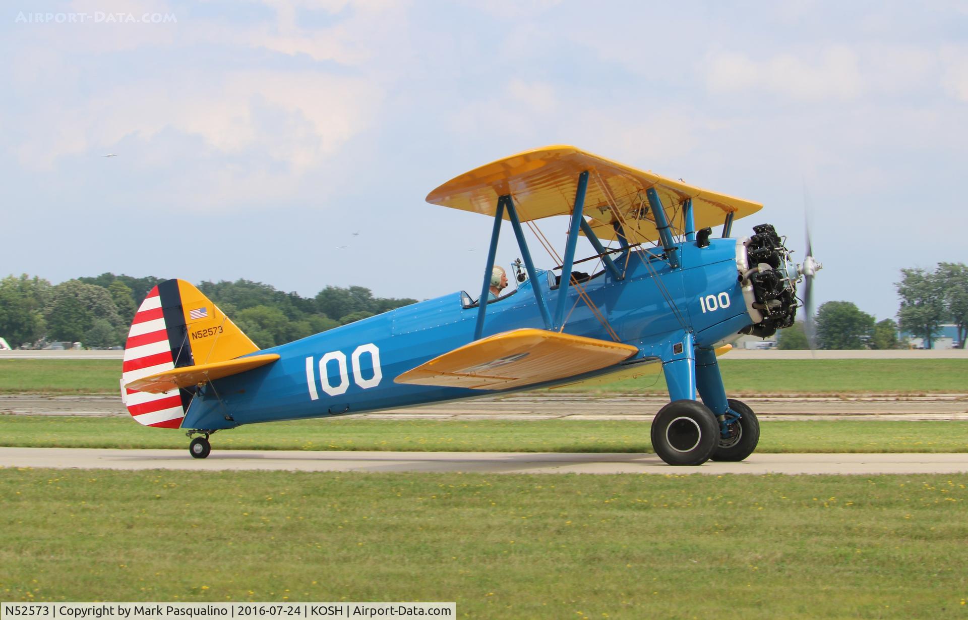 N52573, 1942 Boeing A75N1(PT17) C/N 75-2136, Stearman