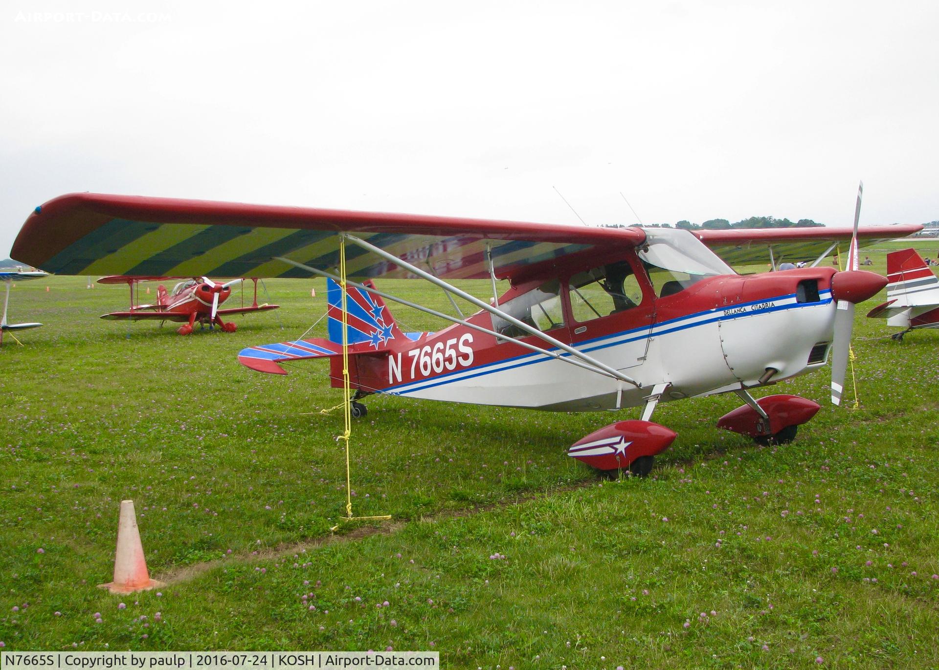 N7665S, 1976 Bellanca 7GCAA C/N 331-76, At AirVenture 2016.