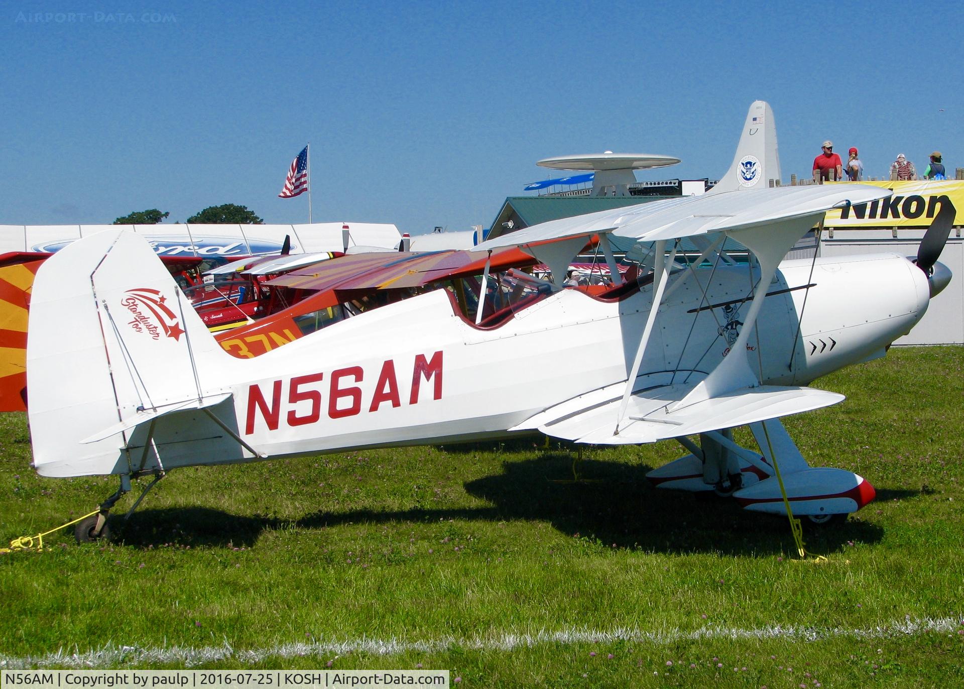 N56AM, 1976 Stolp SA-300 Starduster Too C/N 957, At AirVenture 2016.