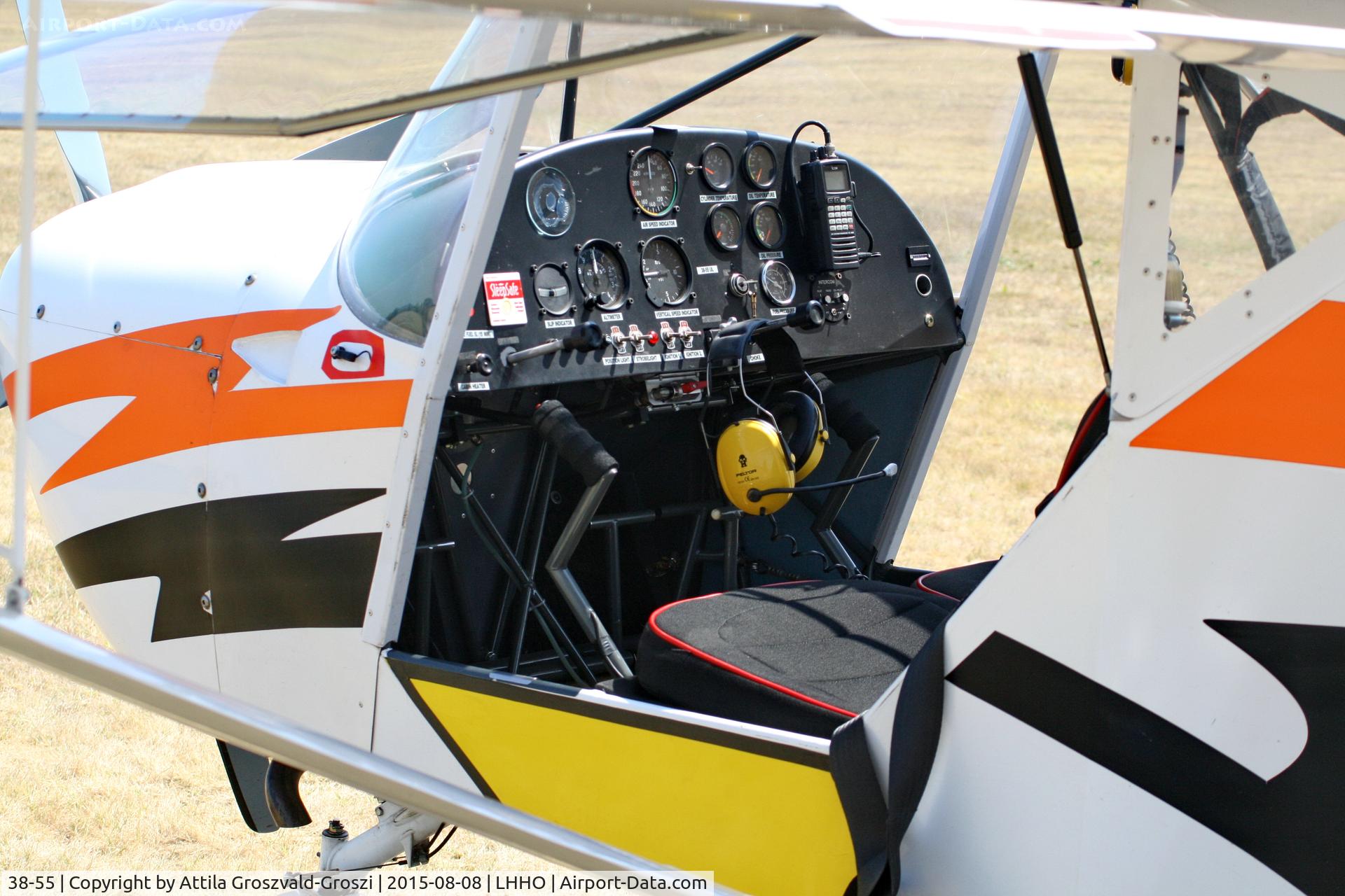 38-55, 2009 Halley Apollo Fox C/N 080509, Hajdúszoboszló Airport, Hungary - 60. Hungary Gliding National Championship and third Civis Thermal Cup, 2015