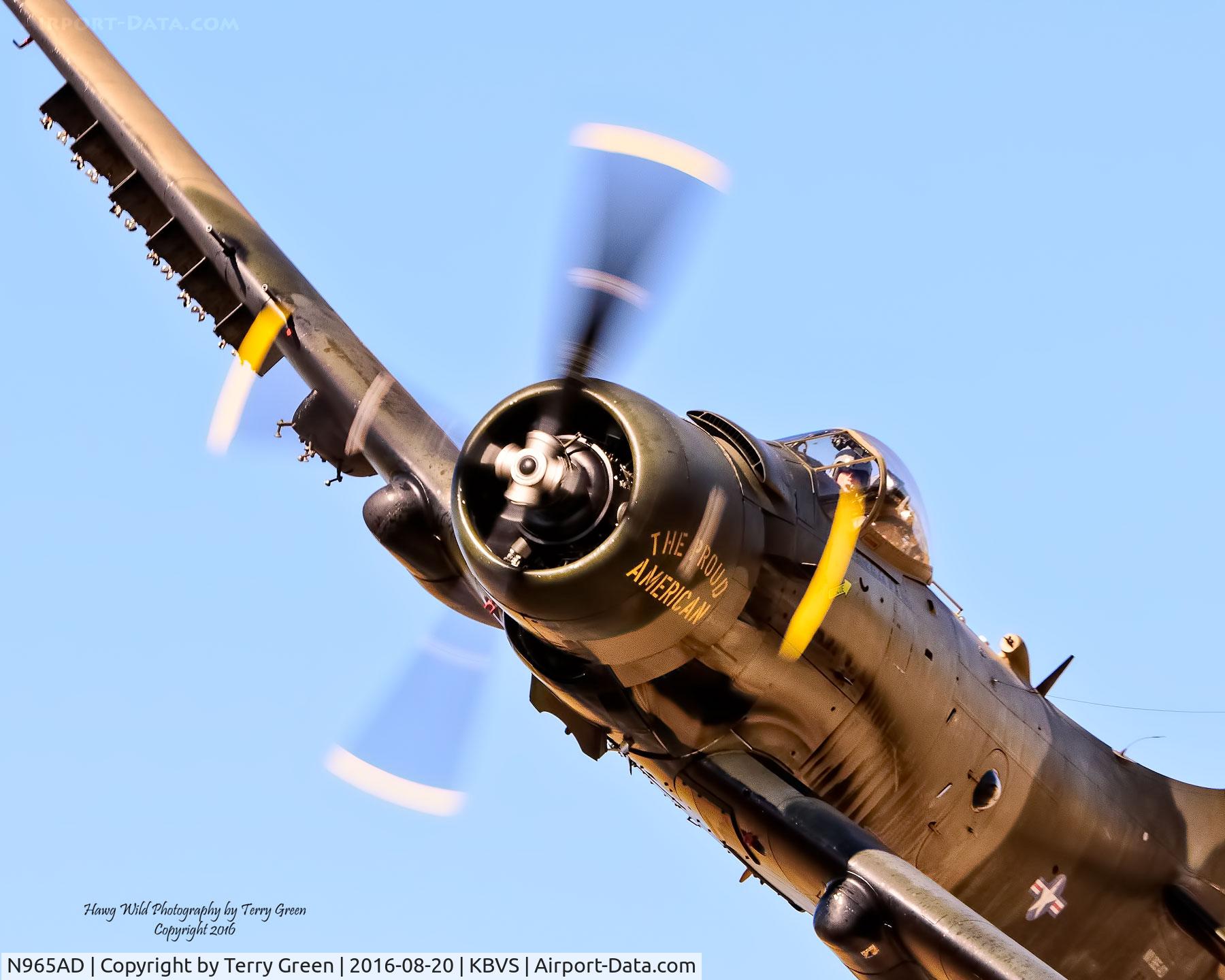 N965AD, 1952 Douglas A-1D Skyraider (AD-4NA) C/N 7765, Heritage Flight Museum