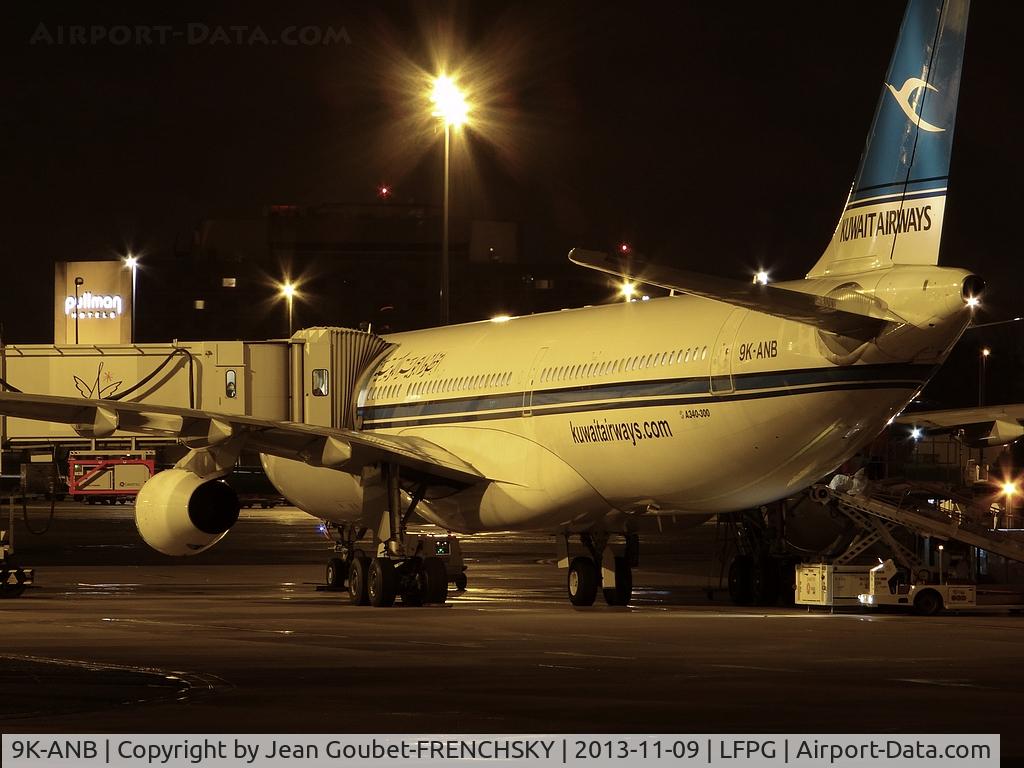 9K-ANB, 1995 Airbus A340-313 C/N 090, KUWAIT Airways at CDG T1