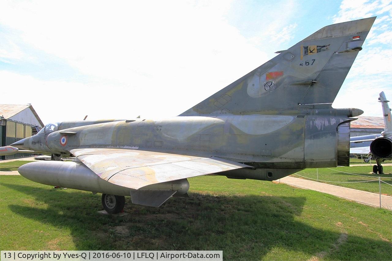 13, Dassault Mirage IIIEX C/N 467, Dassault Mirage IIIEX, Musée Européen de l'Aviation de Chasse, Montélimar-Ancône airfield (LFLQ)