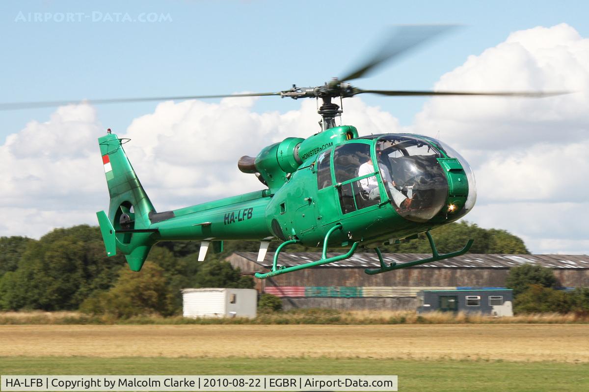 HA-LFB, 1975 Aerospatiale SA-341G Gazelle C/N 1074, Aerospatiale SA341G Gazelle at Breighton Airfield's Summer Madness All Comers Fly-In in August 2010.