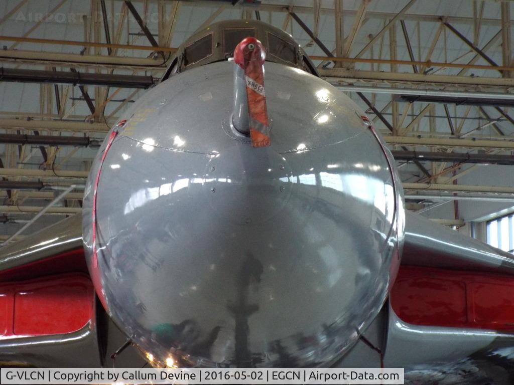 G-VLCN, 1960 Avro Vulcan B.2 C/N Set 12, XH558 in hanger 3 at DSA