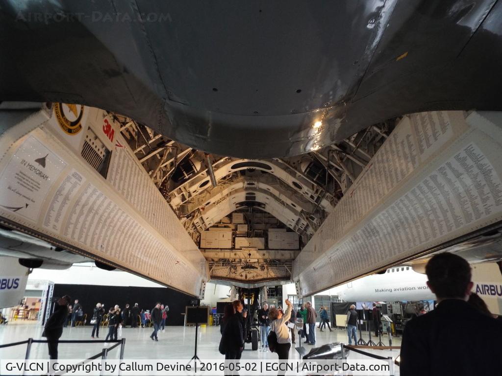 G-VLCN, 1960 Avro Vulcan B.2 C/N Set 12, XH558 in hanger 3 at DSA