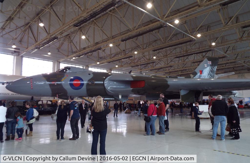 G-VLCN, 1960 Avro Vulcan B.2 C/N Set 12, XH558 in hanger 3 at DSA