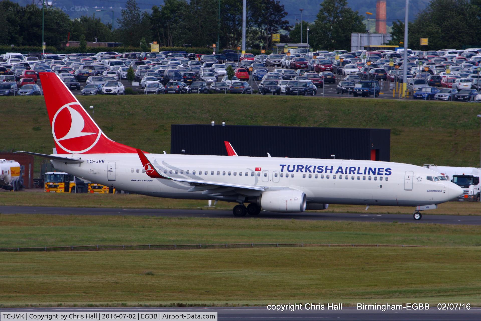 TC-JVK, 2016 Boeing 737-8F2 C/N 60014, Turkish Airlines