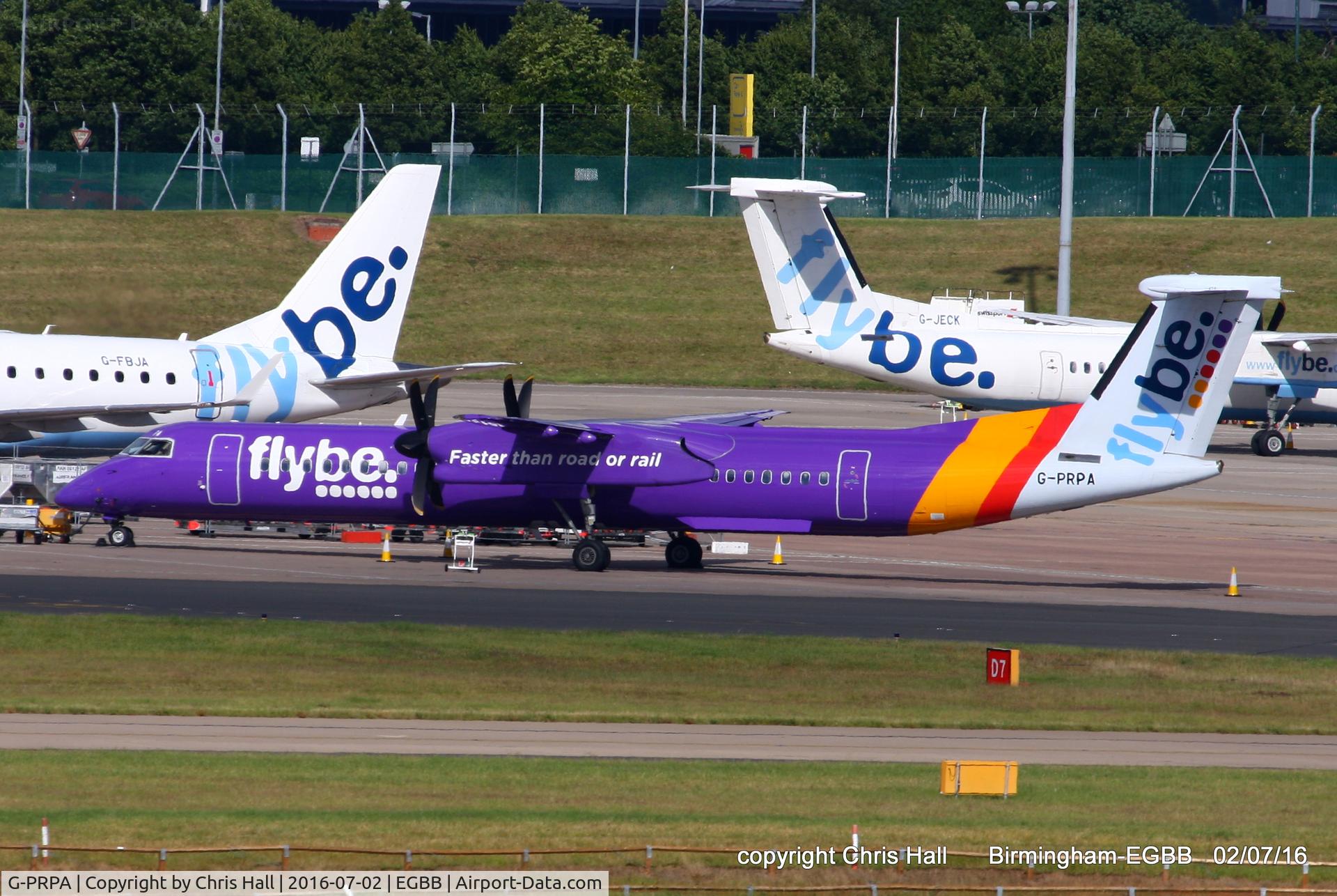 G-PRPA, 2008 De Havilland Canada DHC-8-402 Dash 8 C/N 4187, flybe