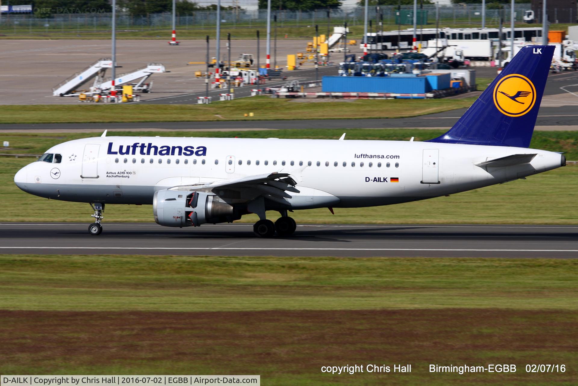 D-AILK, 1997 Airbus A319-114 C/N 679, Lufthansa