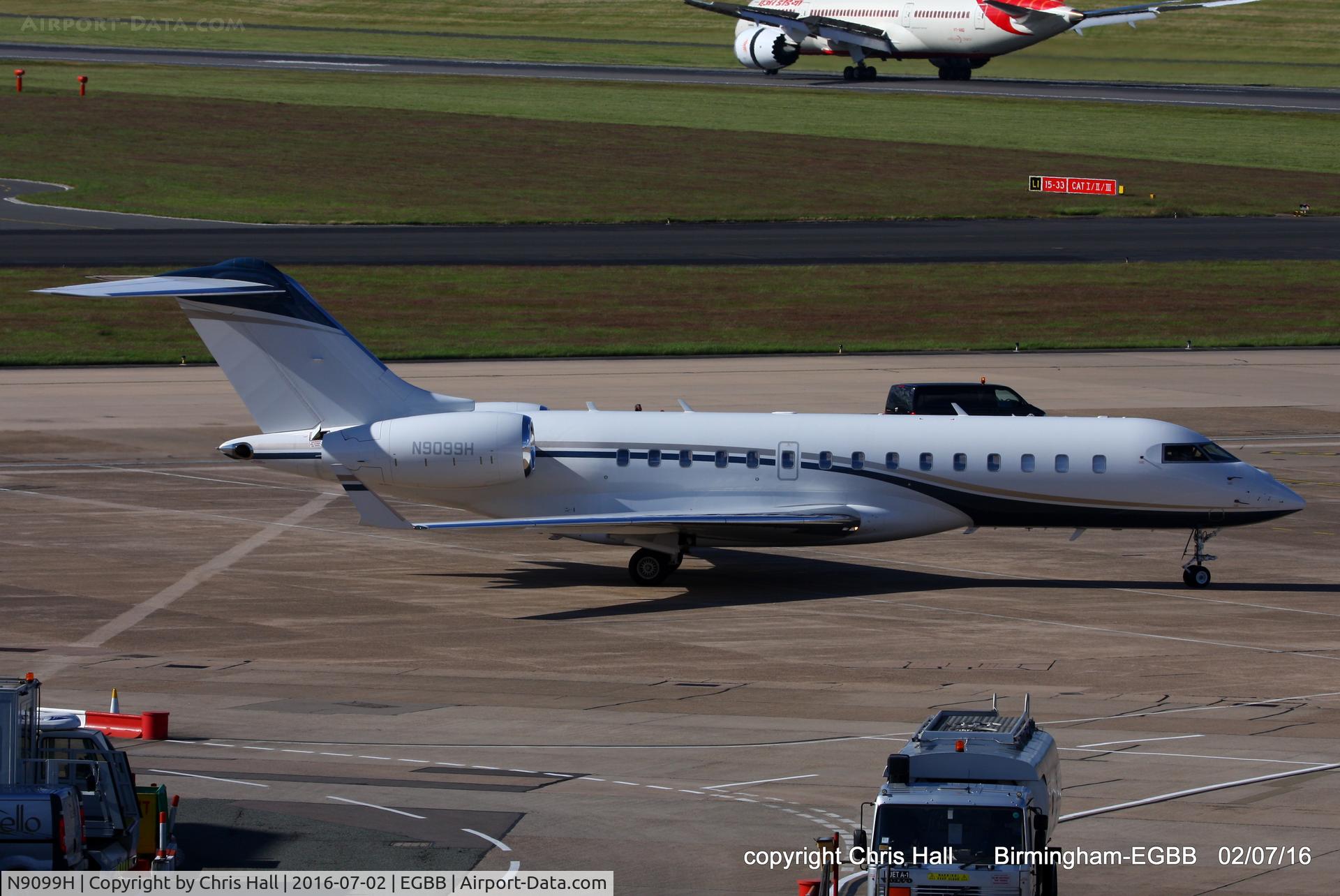 N9099H, 2012 Bombardier BD-700-1A10 Global 6000 C/N 9557, at Birmingham