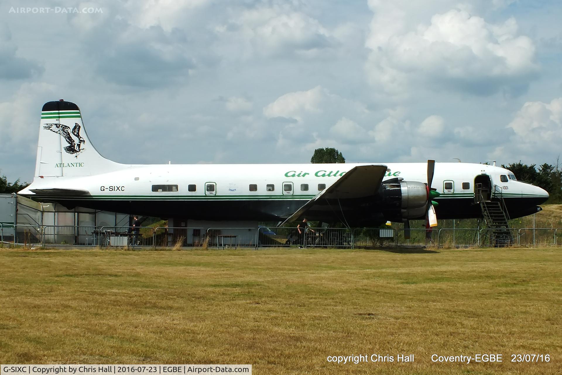 G-SIXC, 1958 Douglas DC-6B C/N 45550, The DC-6 Diner at Coventry