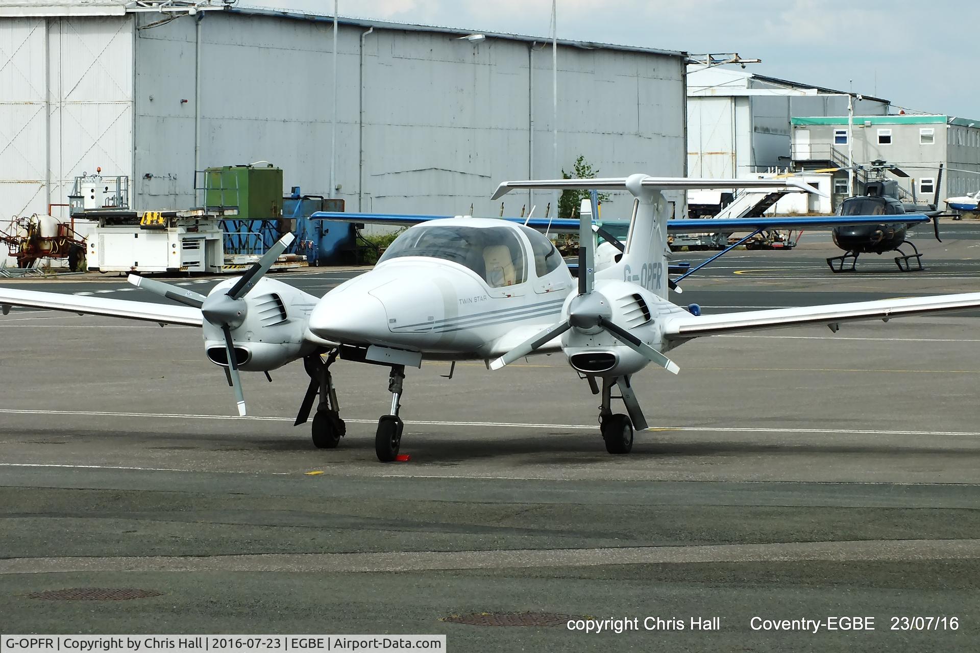 G-OPFR, 2005 Diamond DA-42 Twin Star C/N 42.077, at Coventry