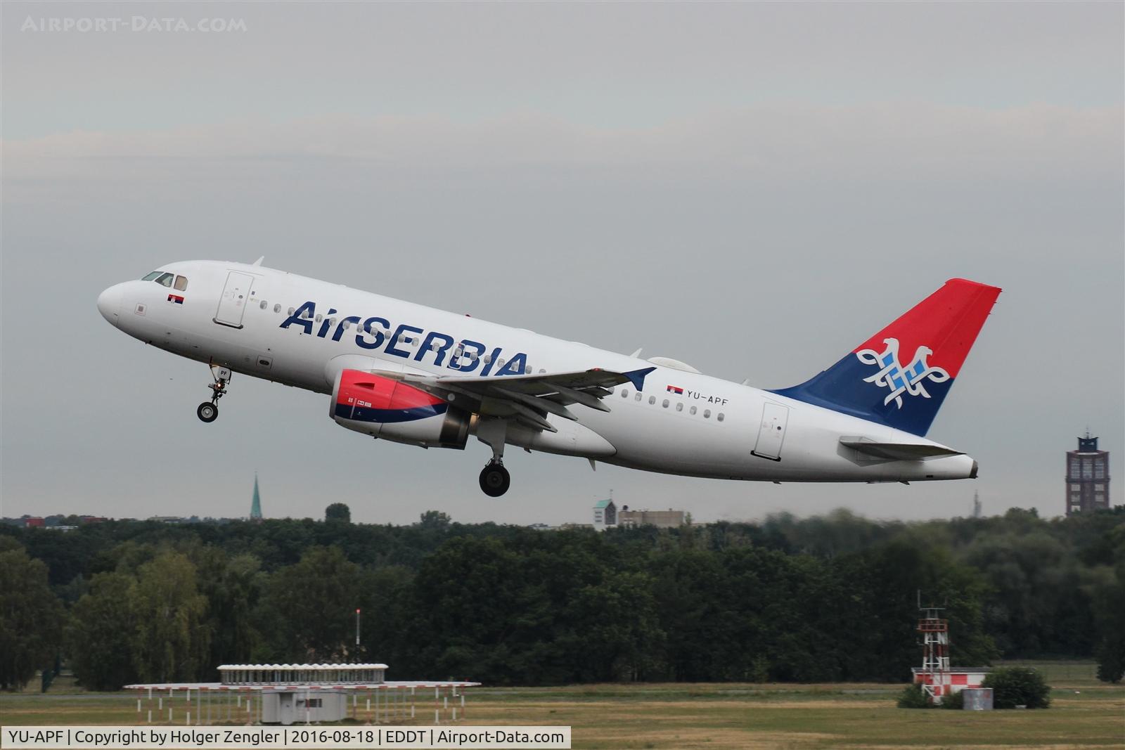 YU-APF, 2007 Airbus A319-132 C/N 3317, Up and away to BEG...