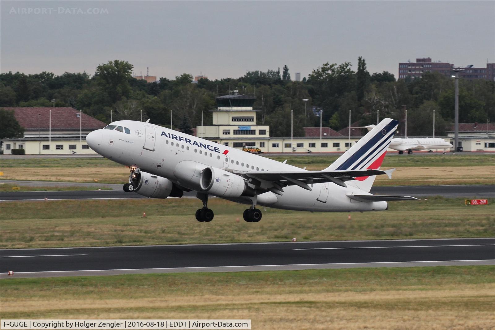 F-GUGE, 2003 Airbus A318-111 C/N 2100, Departure to CDG....