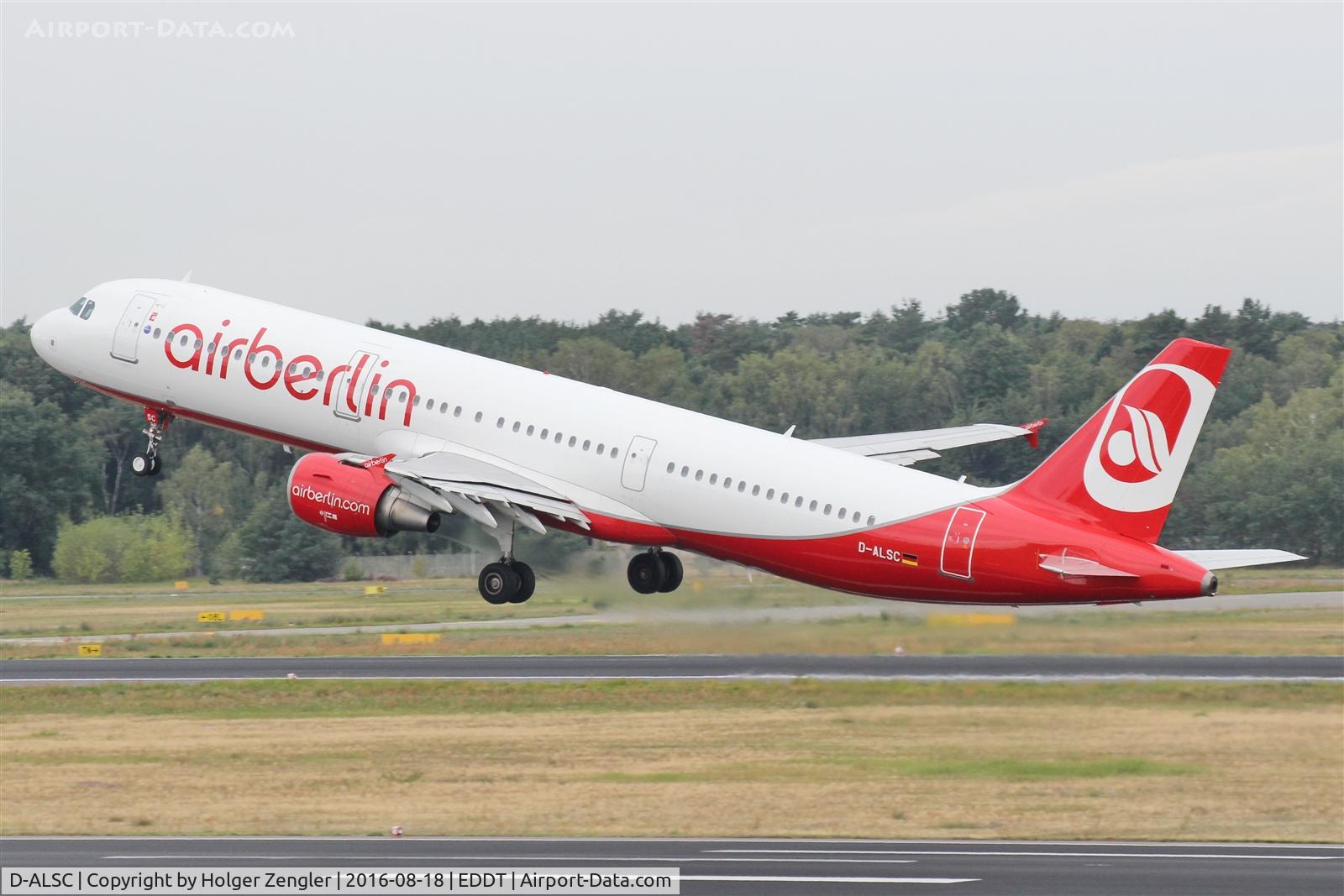 D-ALSC, 2003 Airbus A321-211 C/N 2005, Leaving TXL westbound...