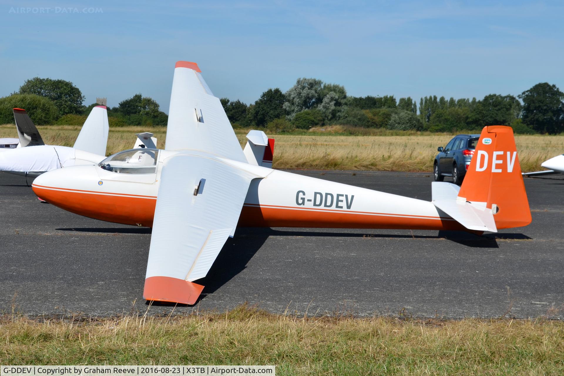 G-DDEV, Schleicher Ka-6 CR C/N 6453, Parked at Tibenham.