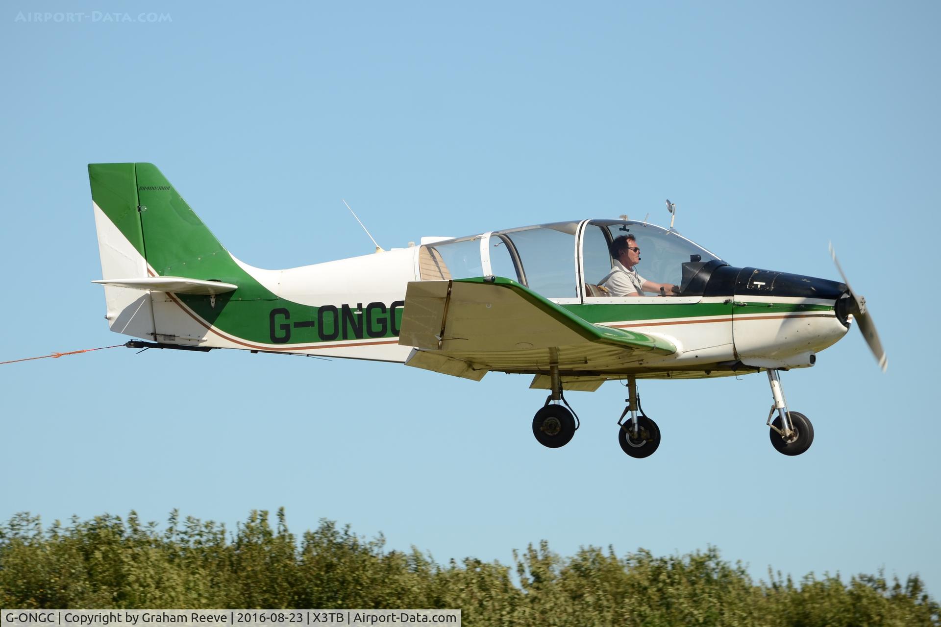 G-ONGC, 1979 Robin DR-400-180R Remorqueur Regent C/N 1385, Landing at Tibenham.