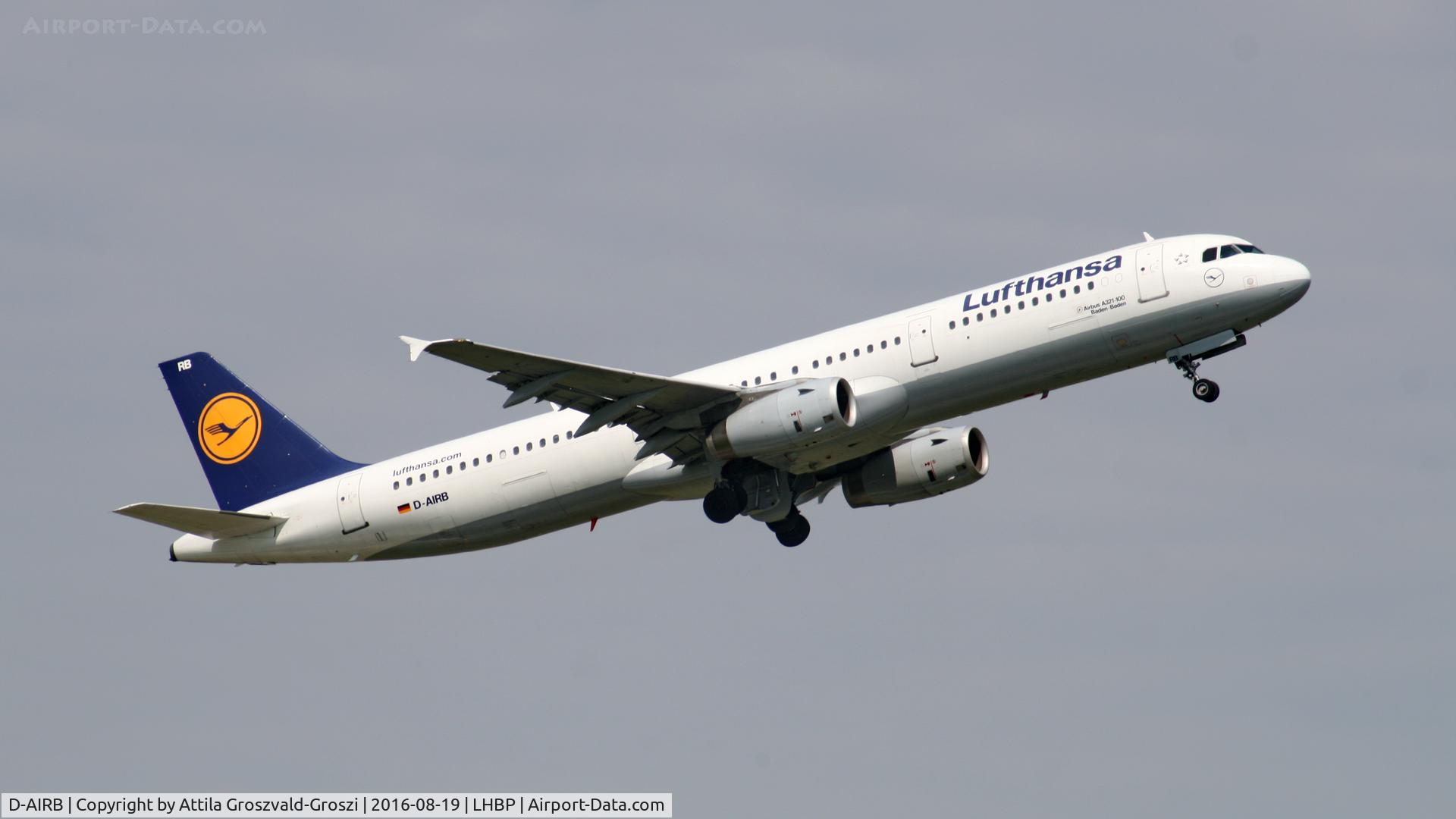 D-AIRB, 1993 Airbus A321-131 C/N 0468, Budapest Airport, Hungary - Take-off