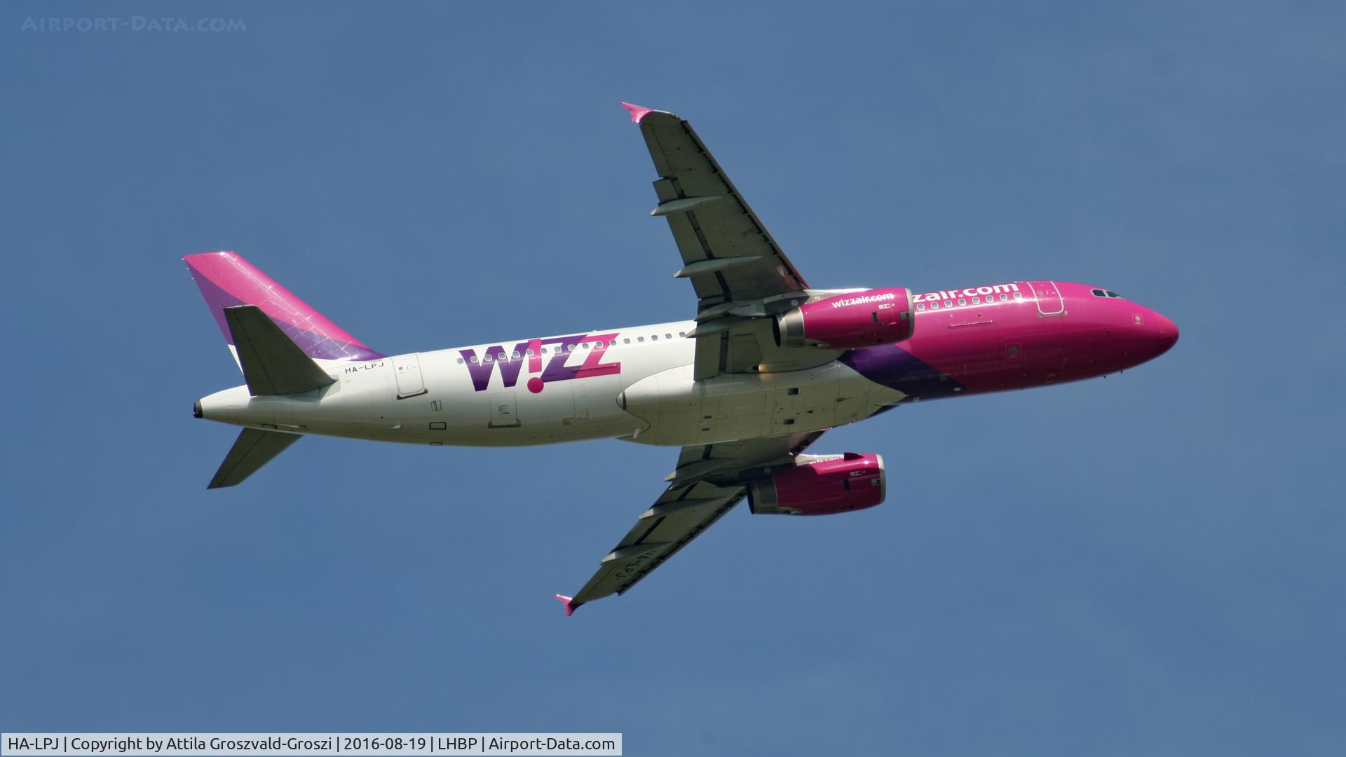 HA-LPJ, 2007 Airbus A320-232 C/N 3127, Budapest Airport, Hungary - Take-off