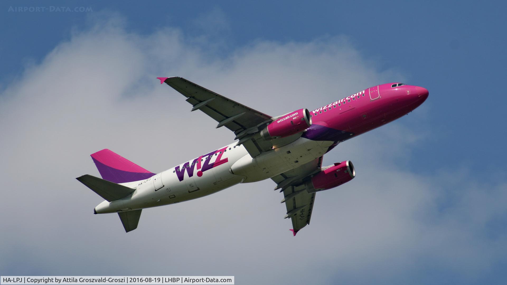 HA-LPJ, 2007 Airbus A320-232 C/N 3127, Budapest Airport, Hungary - Take-off