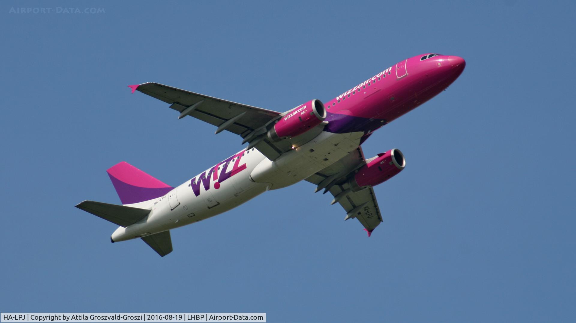 HA-LPJ, 2007 Airbus A320-232 C/N 3127, Budapest Airport, Hungary - Take-off
