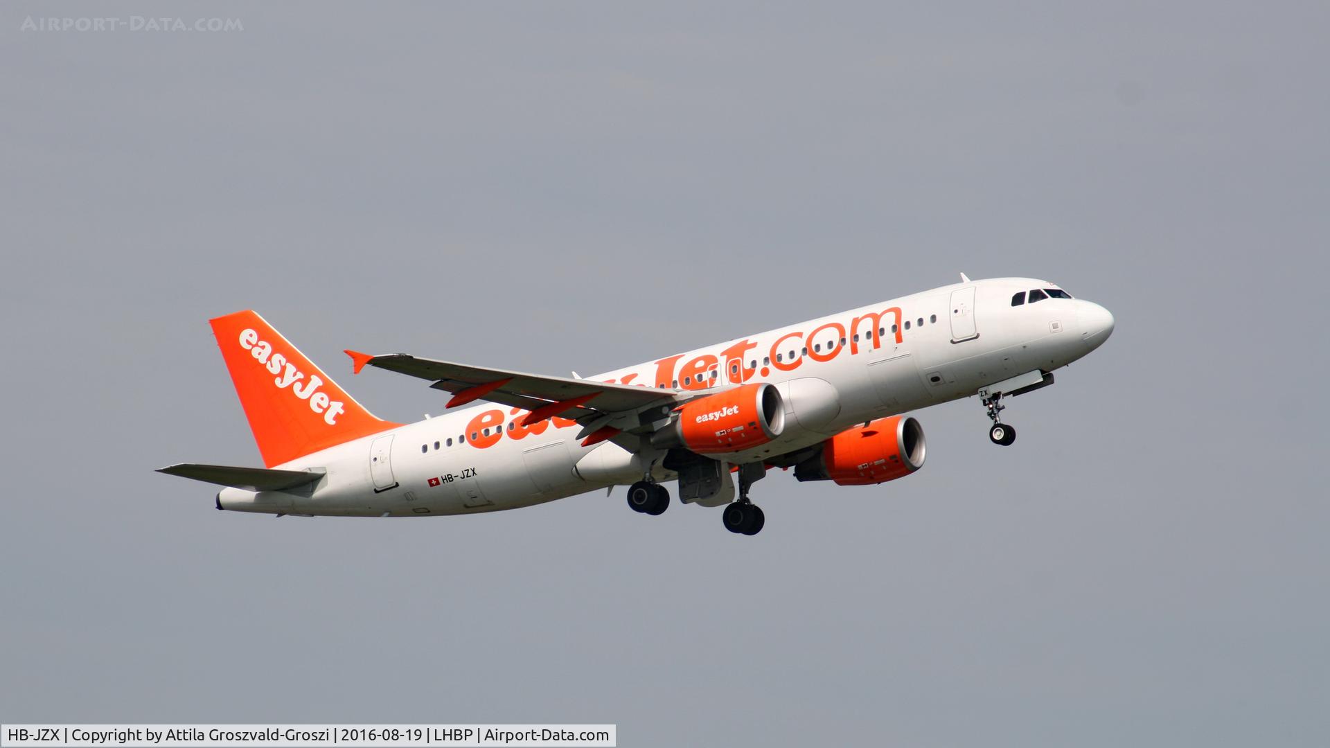 HB-JZX, 2009 Airbus A320-214 C/N 4157, Budapest Airport, Hungary - Take-off