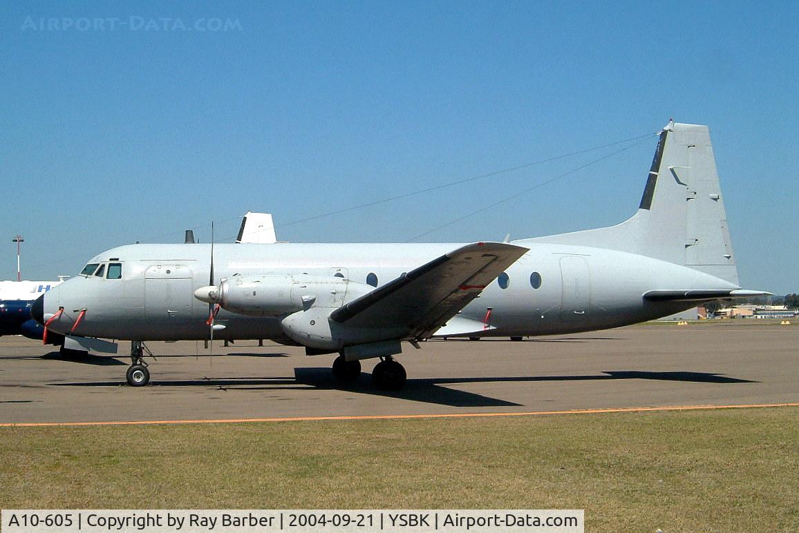 A10-605, 1969 Hawker Siddeley HS.748 Series 2 C/N 1605, Avro 748 2A/228 [1605] (Royal Australian Air Force) Sydney-Bankstown~VH 21/09/2004