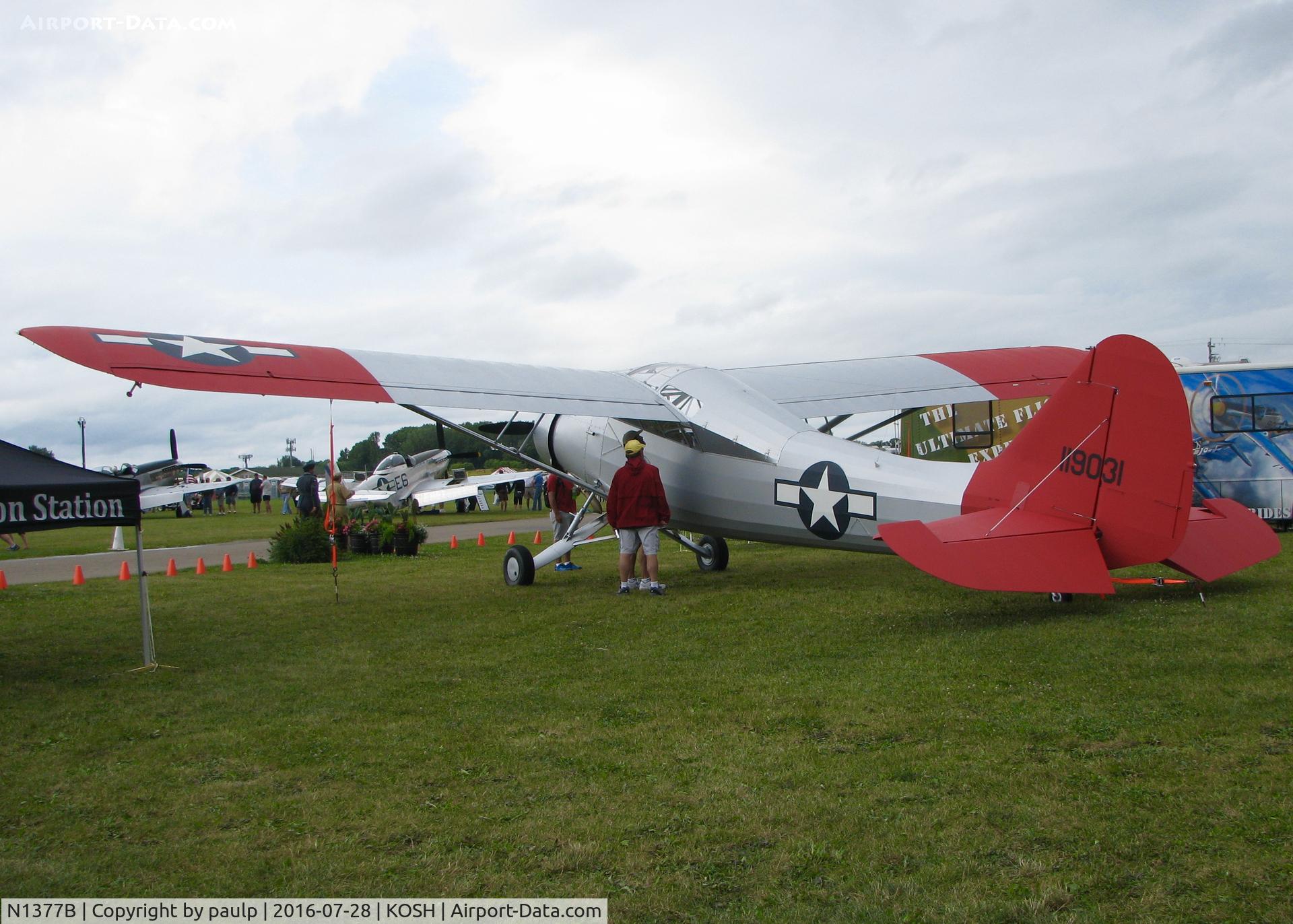 N1377B, Stinson L-1F C/N Not found N1377B, At AirVenture 2016.