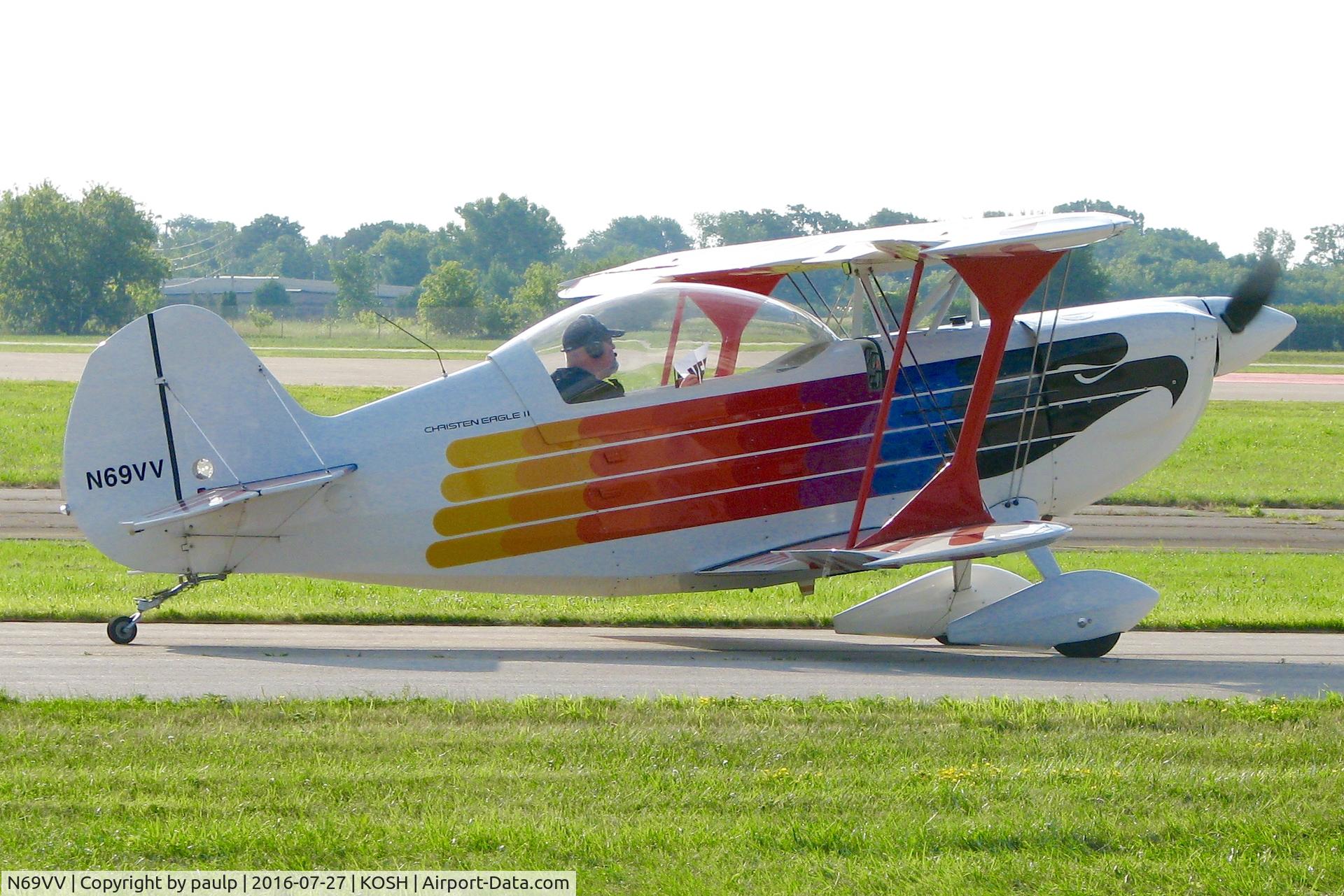 N69VV, Christen Eagle II C/N VOYCE-0001, At AirVenture 2016.