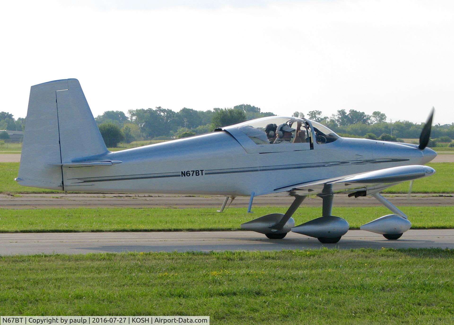 N67BT, 2007 Vans RV-7A C/N 70378, At AirVenture 2016.