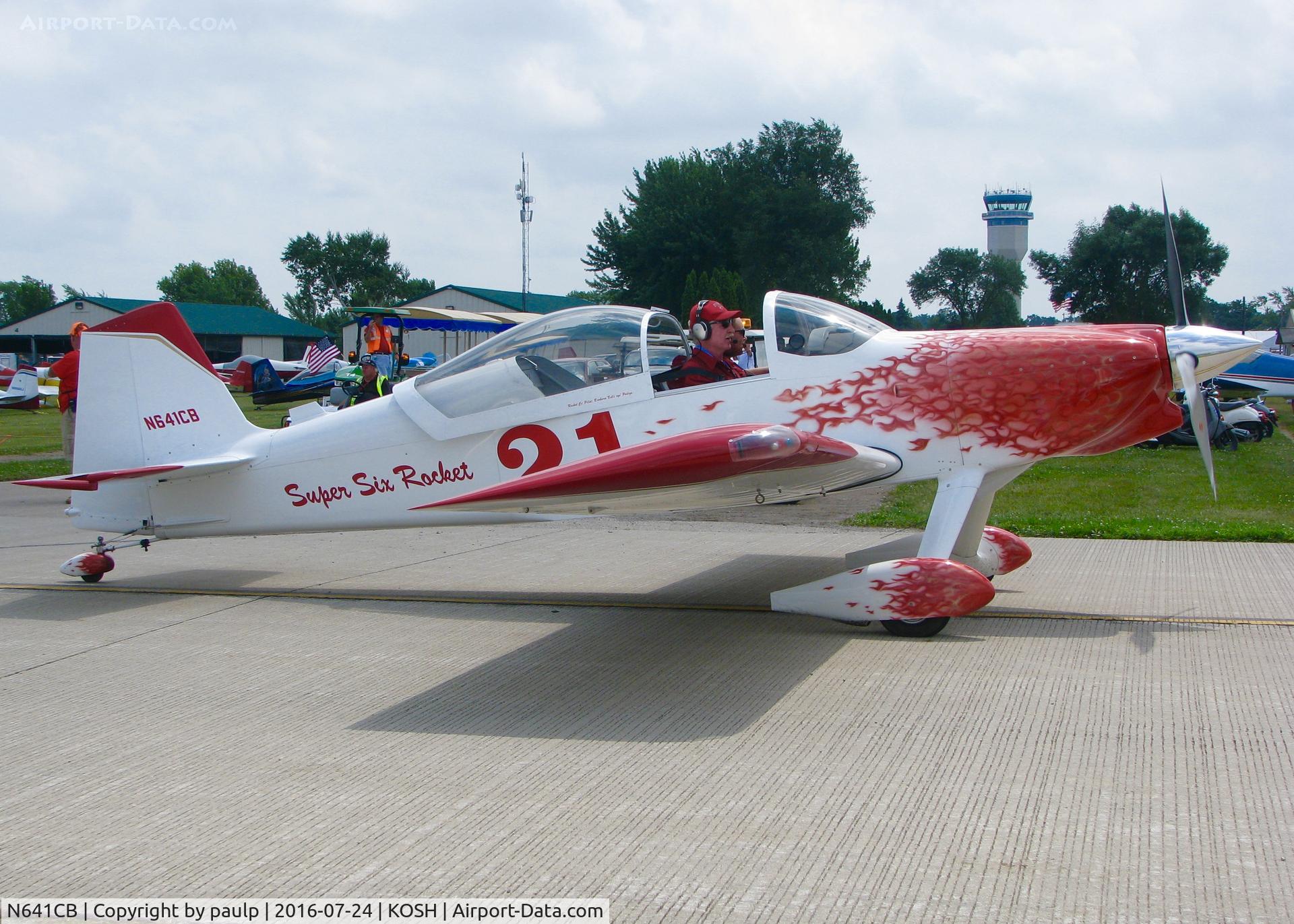 N641CB, 1997 Vans RV-6 C/N 1 (N641CB), At AirVenture 2016.