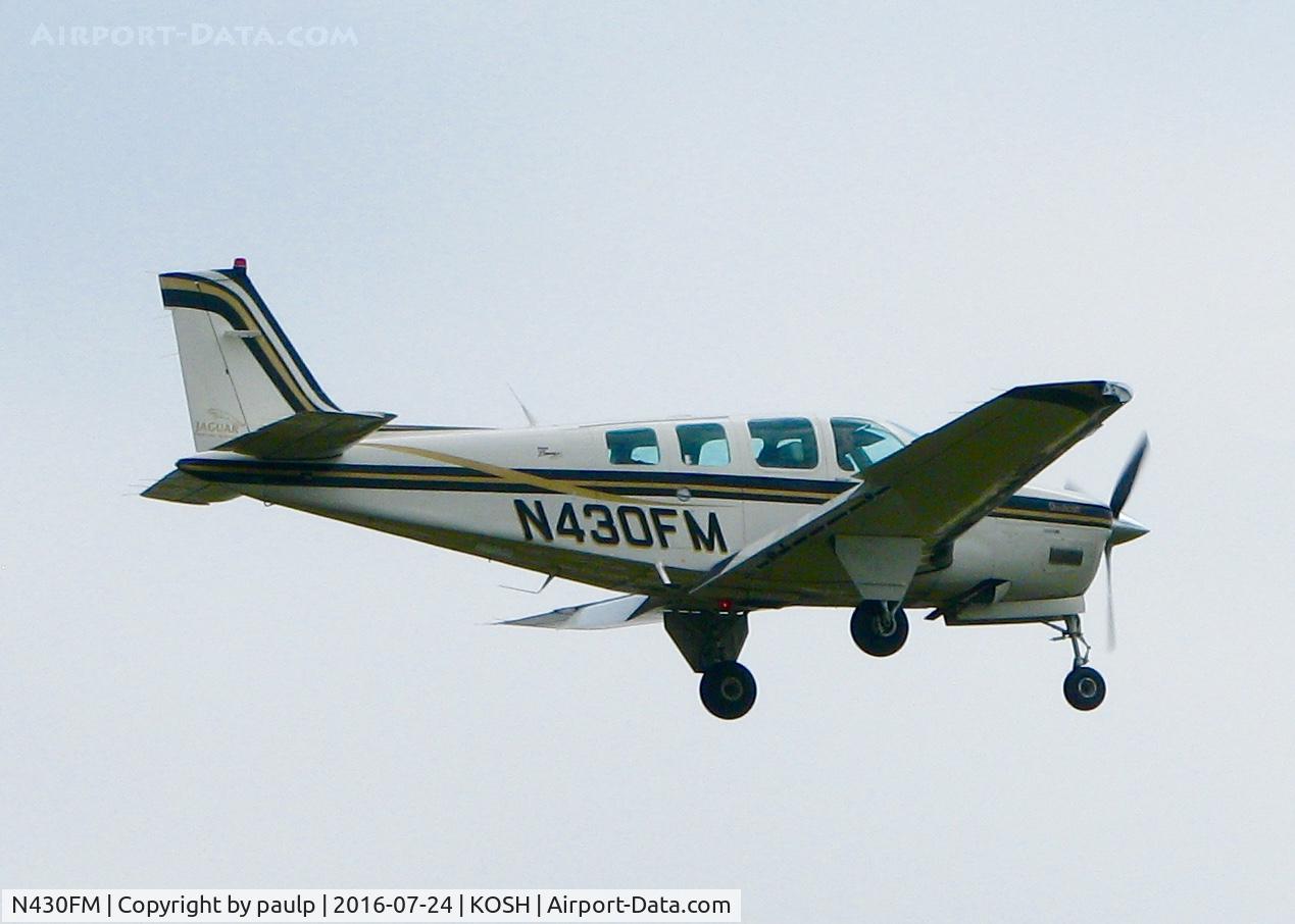 N430FM, 2000 Raytheon Aircraft Company A36 Bonanza C/N E-3319, At AirVenture 2016.