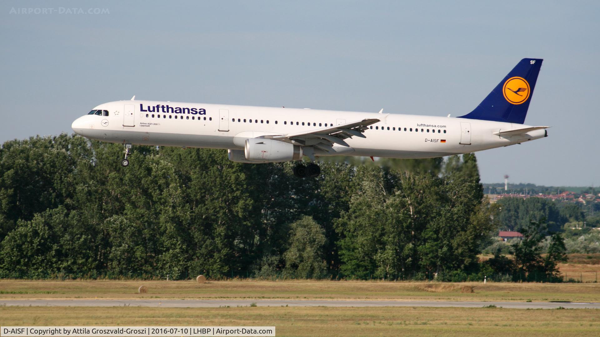 D-AISF, 2000 Airbus A321-231 C/N 1260, Budapest Airport, Hungary - Landing