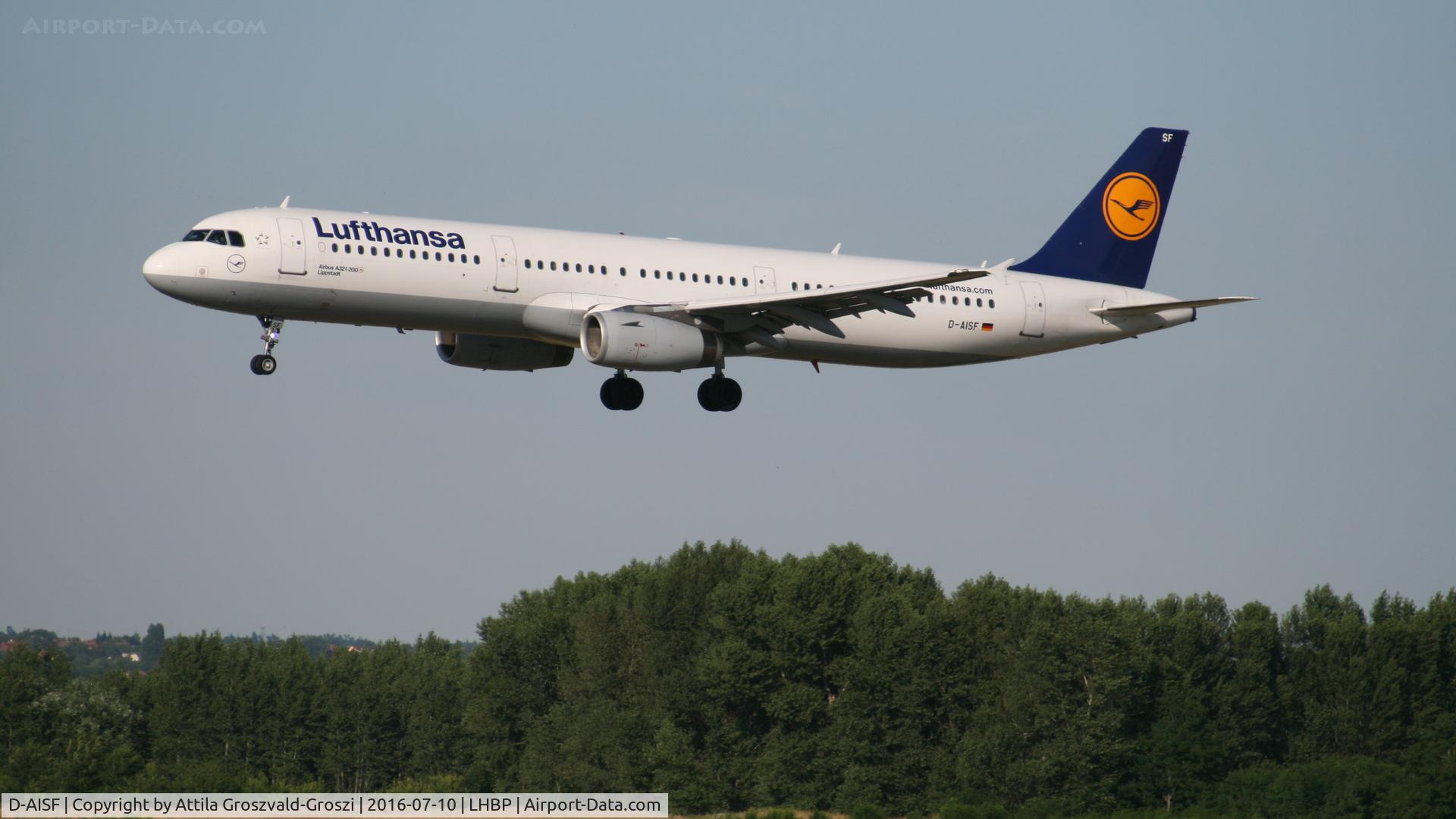 D-AISF, 2000 Airbus A321-231 C/N 1260, Budapest Airport, Hungary - Landing