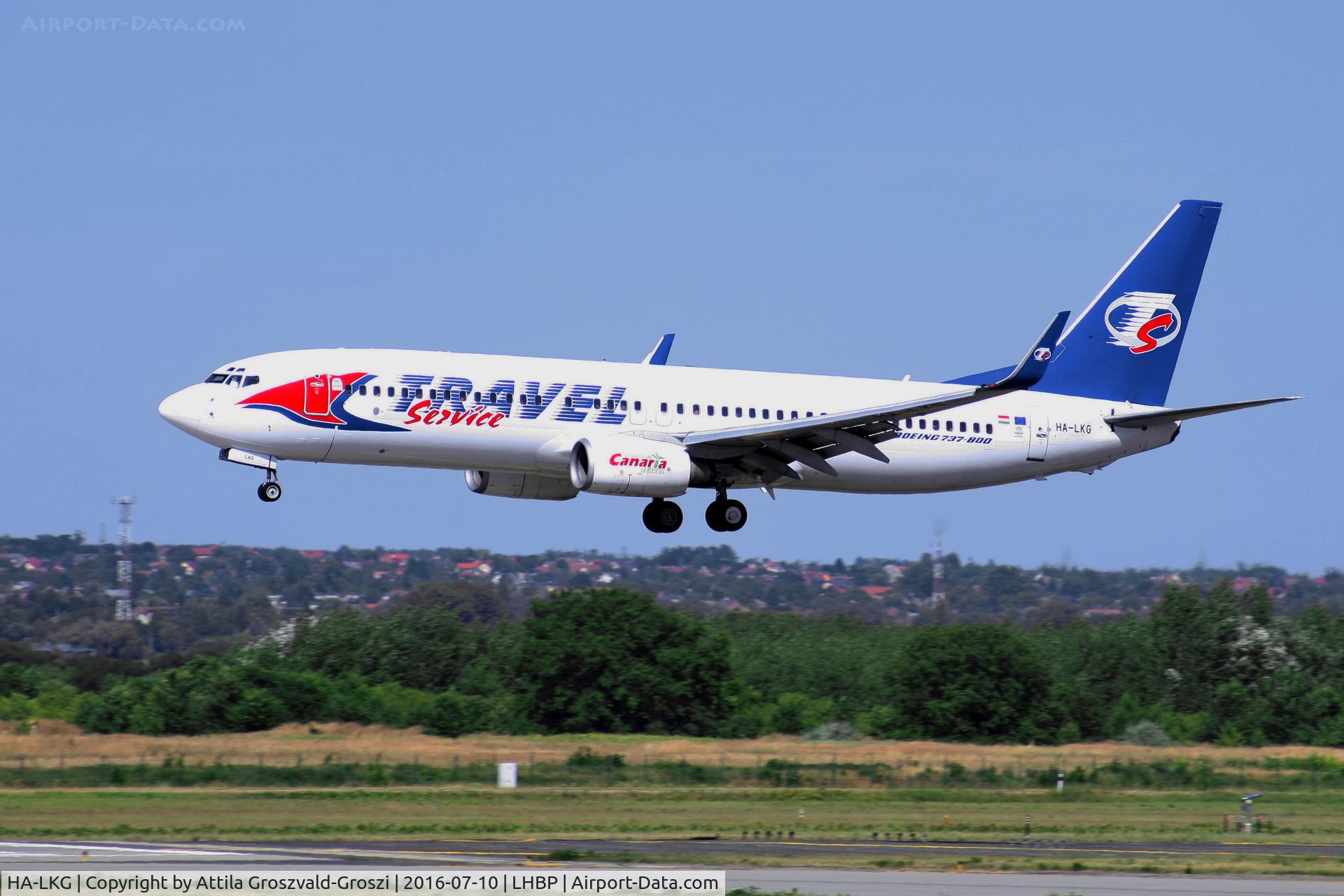 HA-LKG, 2001 Boeing 737-8CX C/N 32362, Budapest Airport, Hungary - Landing