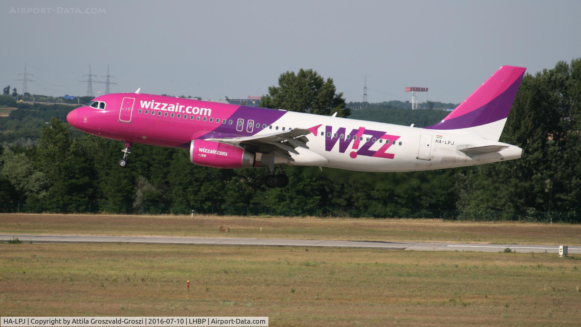 HA-LPJ, 2007 Airbus A320-232 C/N 3127, Budapest Airport, Hungary - Landing