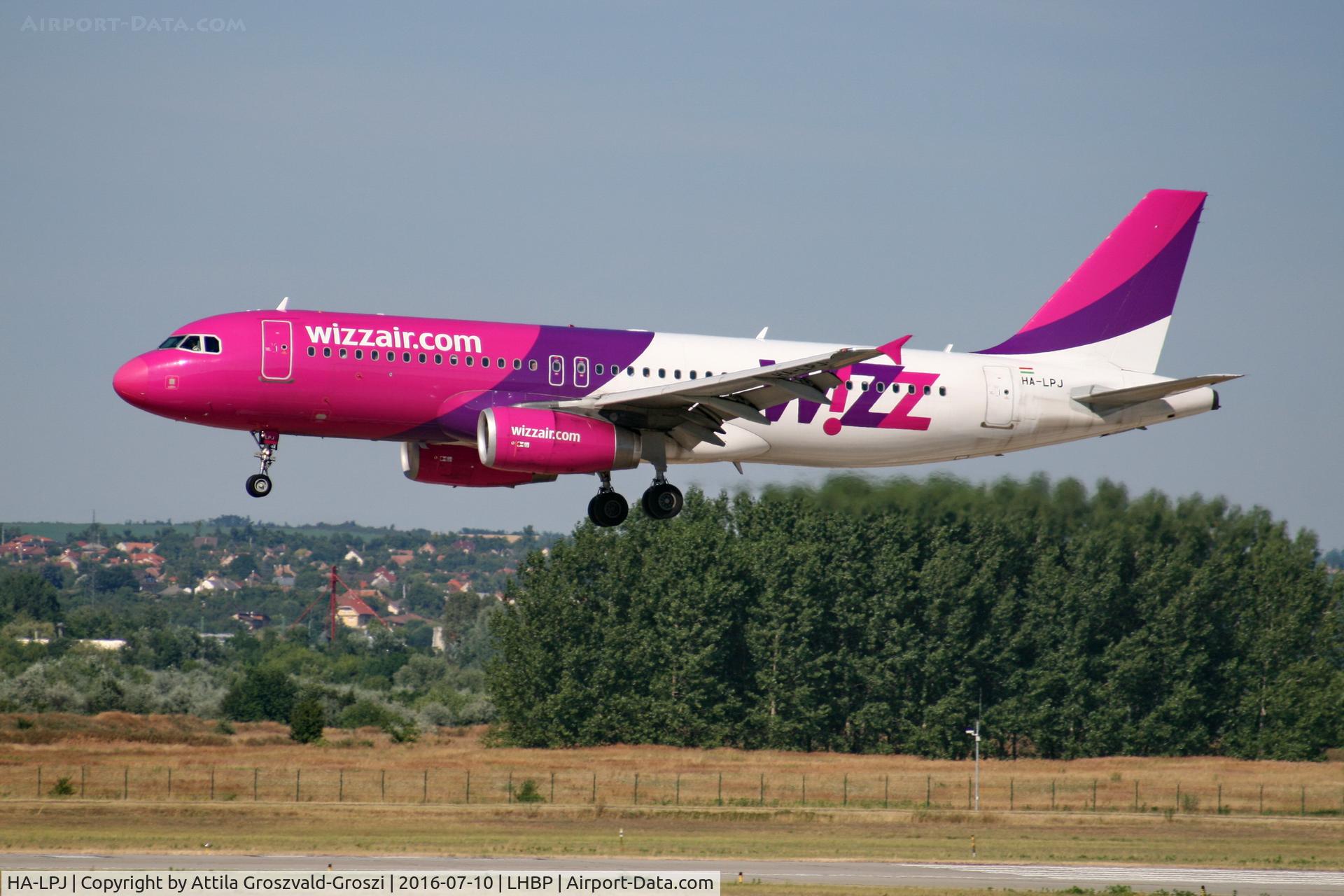 HA-LPJ, 2007 Airbus A320-232 C/N 3127, Budapest Airport, Hungary - Landing