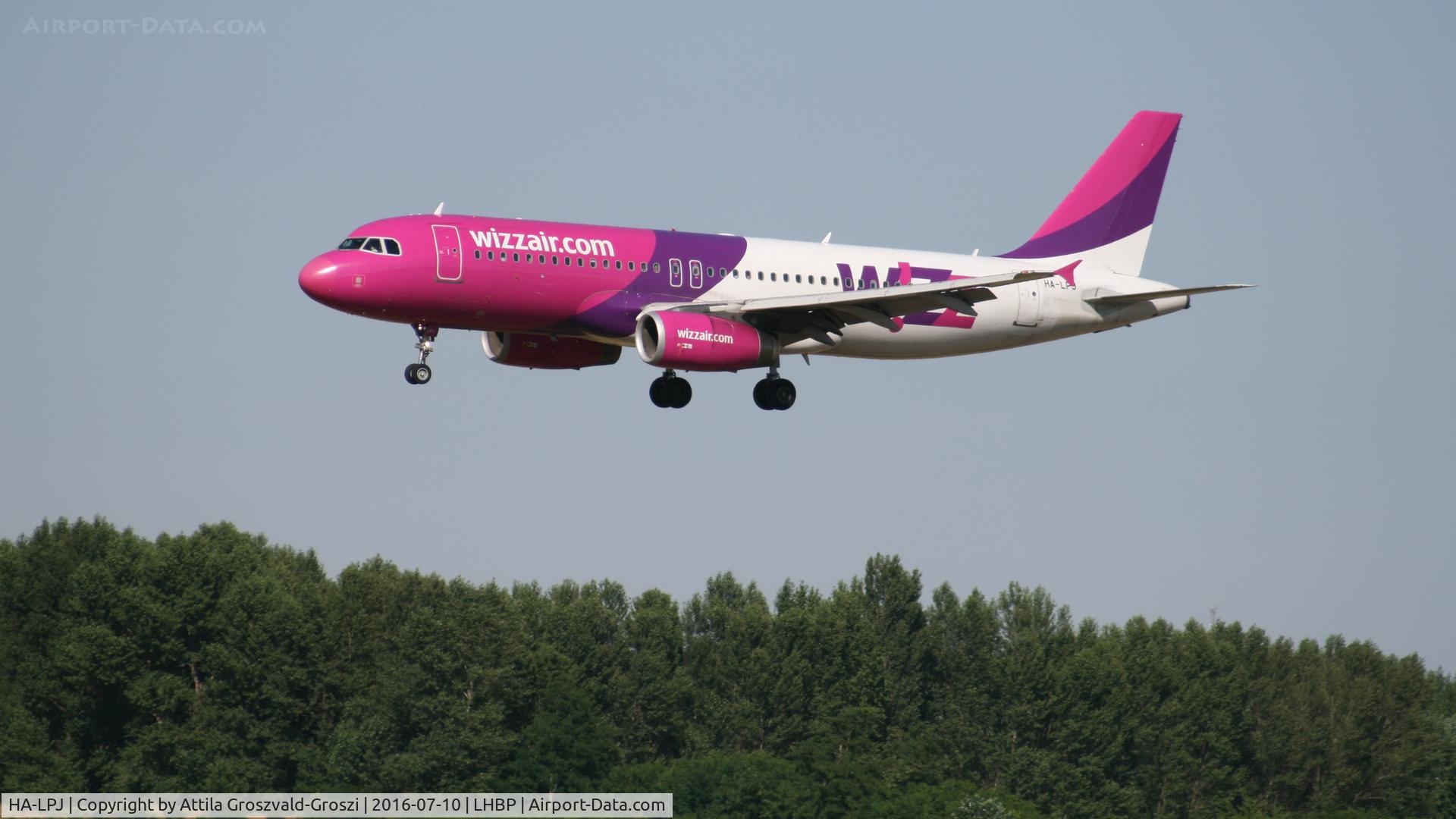 HA-LPJ, 2007 Airbus A320-232 C/N 3127, Budapest Airport, Hungary - Landing
