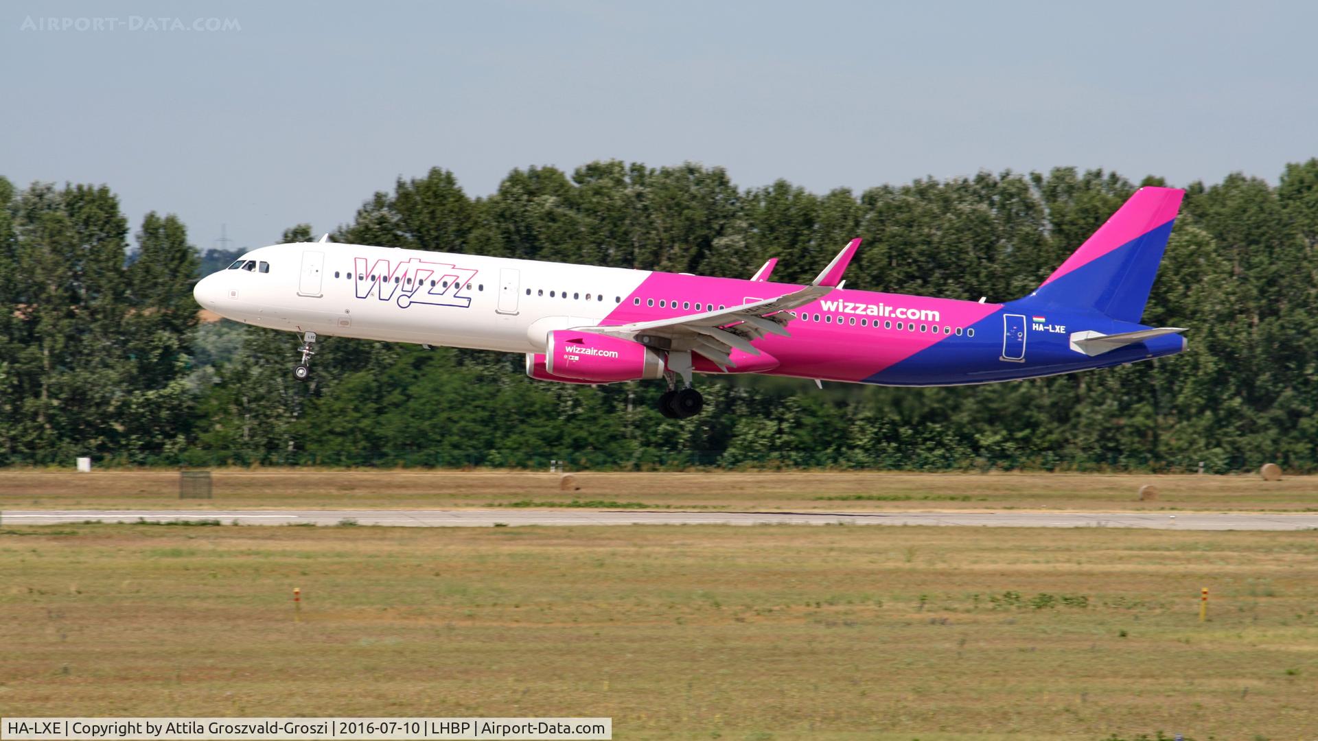 HA-LXE, 2016 Airbus A321-231 C/N 7114, Budapest Airport, Hungary - Landing