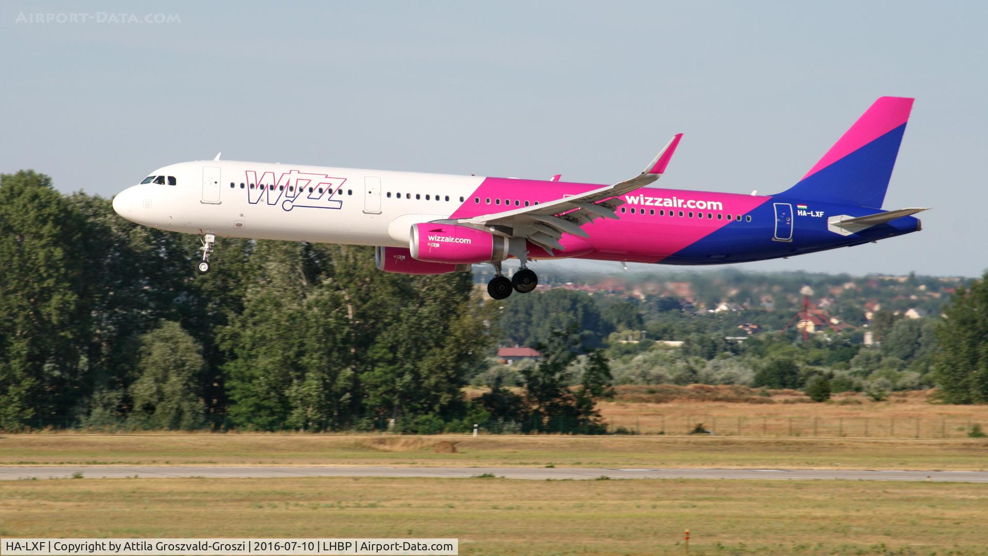 HA-LXF, 2016 Airbus A321-231 C/N 7155, Budapest Airport, Hungary - Landing