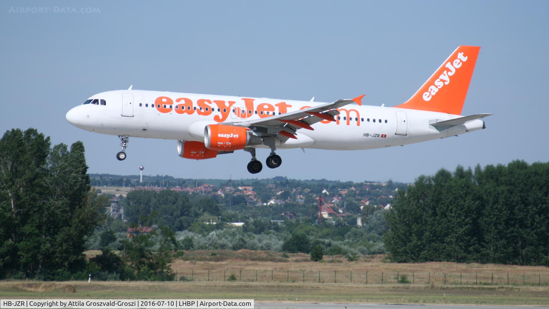 HB-JZR, 2009 Airbus A320-214 C/N 4034, Budapest Airport, Hungary - Landing