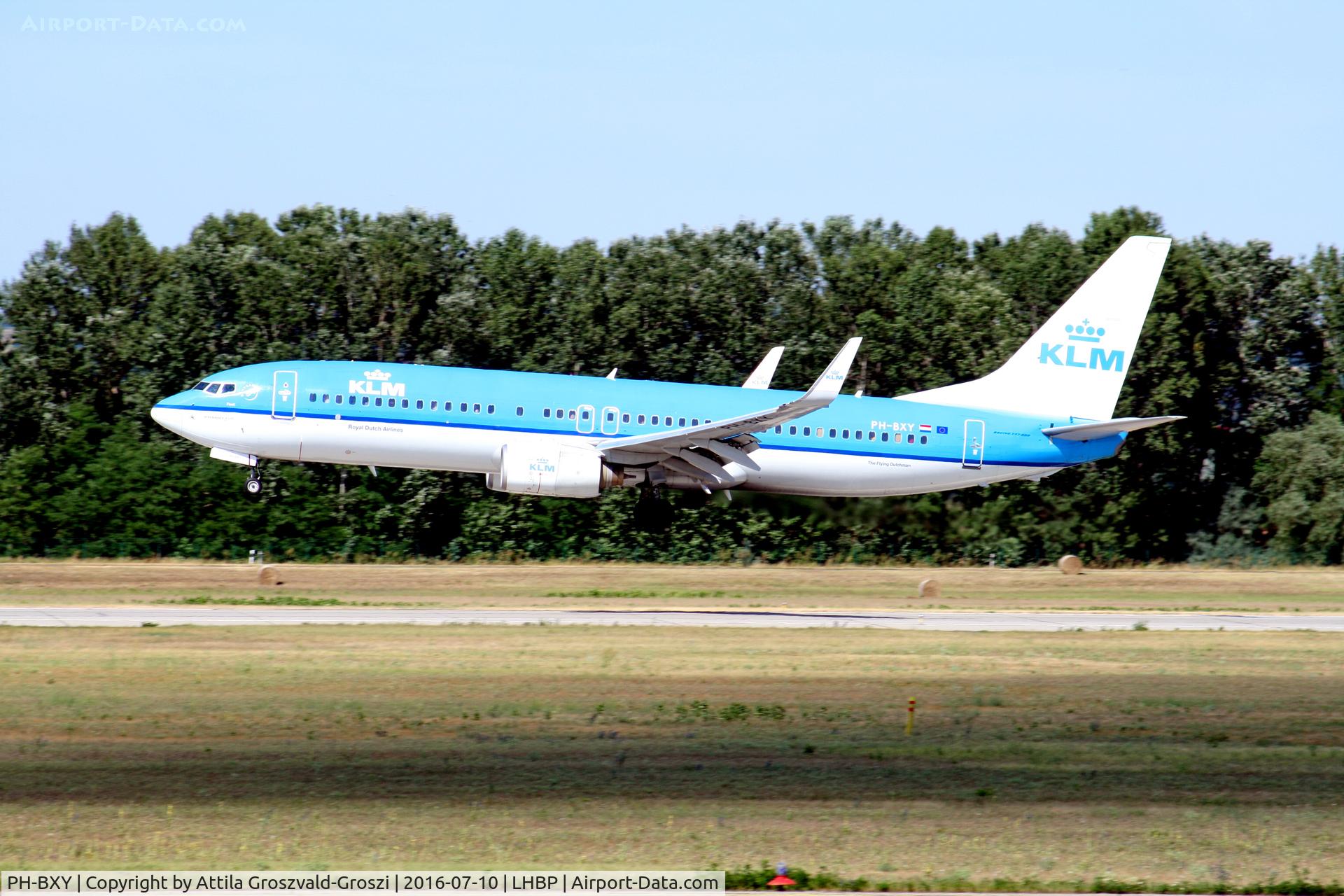 PH-BXY, 2008 Boeing 737-8K2 C/N 30372, Budapest Airport, Hungary - Landing