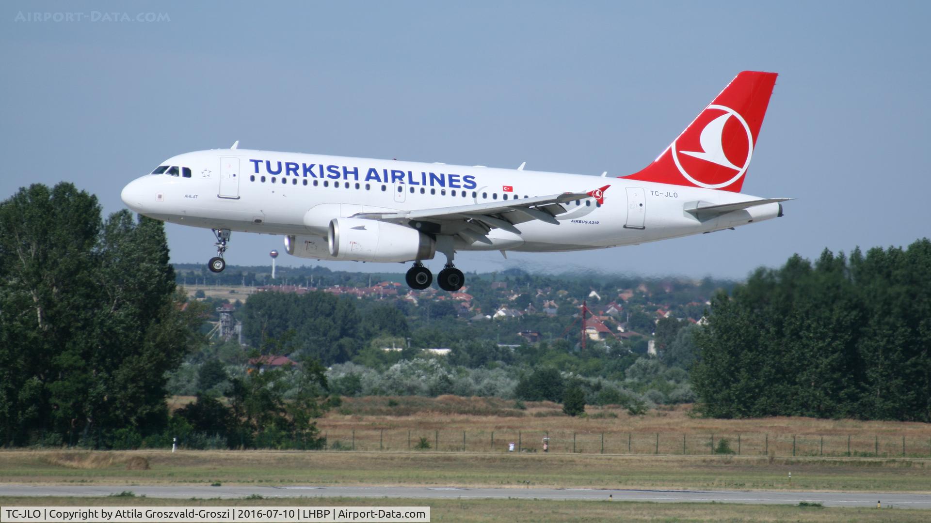 TC-JLO, 2005 Airbus A319-132 C/N 2631, Budapest Airport, Hungary - Landing