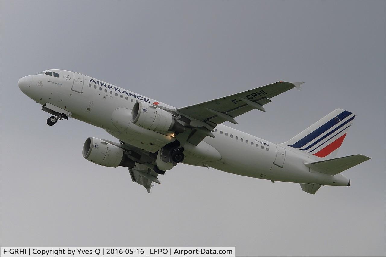 F-GRHI, 2000 Airbus A319-111 C/N 1169, Airbus A319-111, Take off rwy 24, Paris-Orly airport (LFPO-ORY)